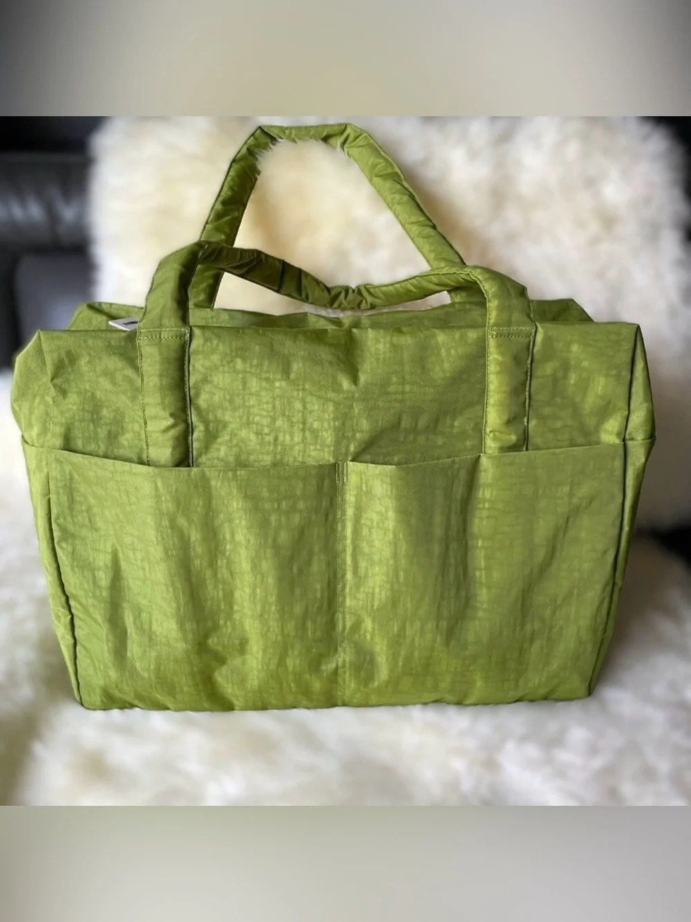 Baggu Cloud Carry On Regular Carryon - Green Juice NEW - CCO - Picture 2 of 5